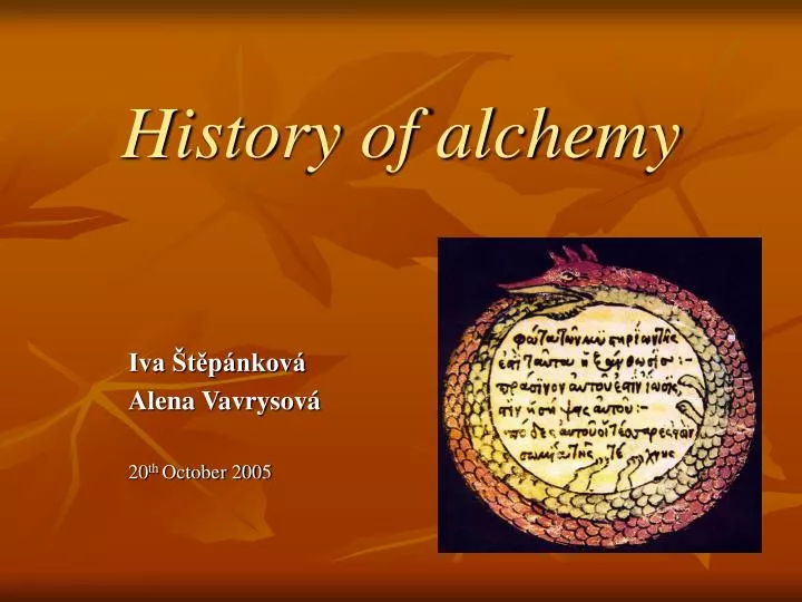 history of alchemy