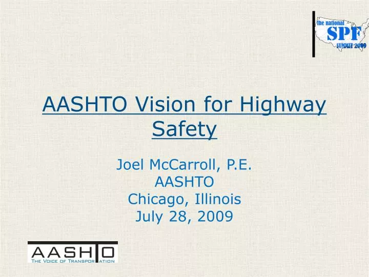 aashto vision for highway safety
