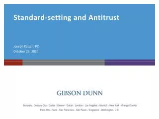 Standard-setting and Antitrust