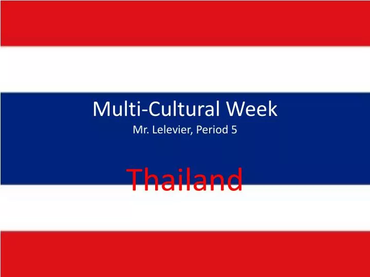 multi cultural week mr lelevier period 5