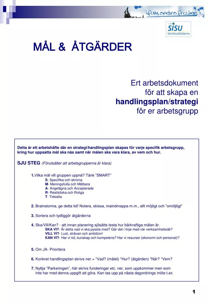 - MÅL ÅTGÄRDER PowerPoint Presentation, free download -