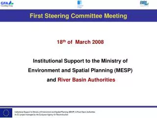 First Steering Committee Meeting