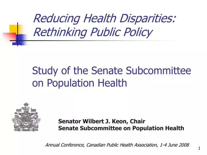 reducing health disparities rethinking public policy