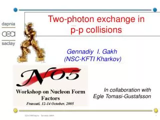 Two-photon exchange in p-p collisions