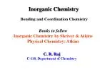Inorganic Chemistry - slide 1