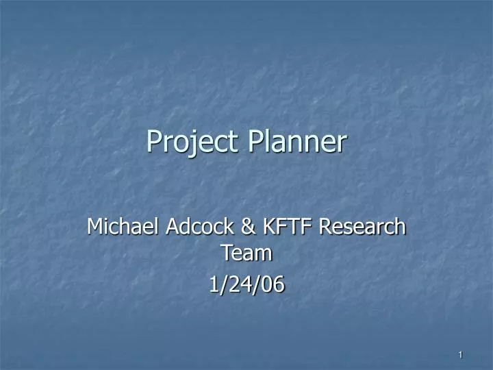 project planner