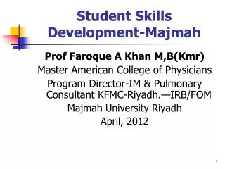 Student Skills Development-Majmah