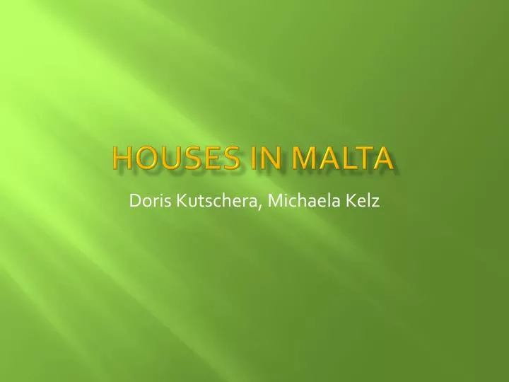 houses in malta