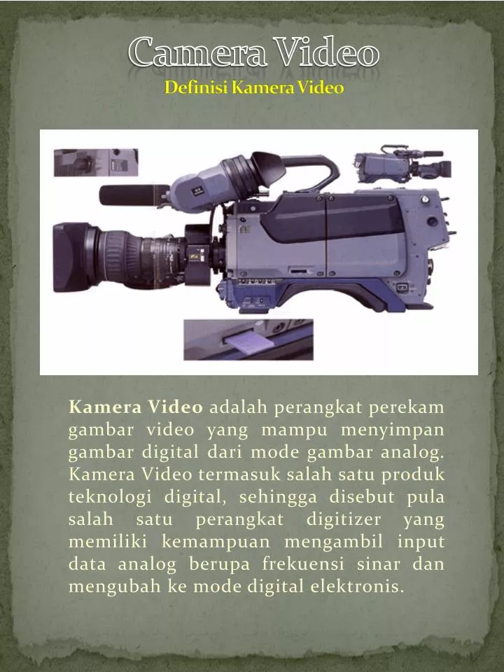 camera video definisi kamera video