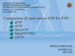 comparison of open source s w for ftp gftp nftp skateftp iglooftp pro ncftp