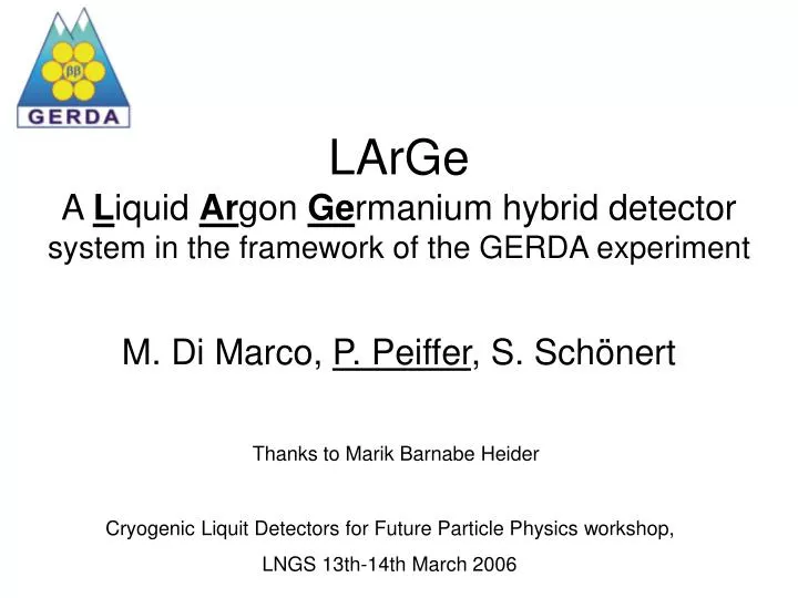 large a l iquid ar gon ge rmanium hybrid detector system in the framework of the gerda experiment