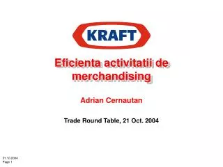 eficienta activitatii de merchandising