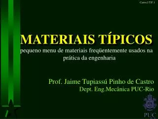 materiais t picos