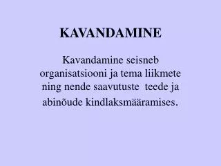 kavandamine