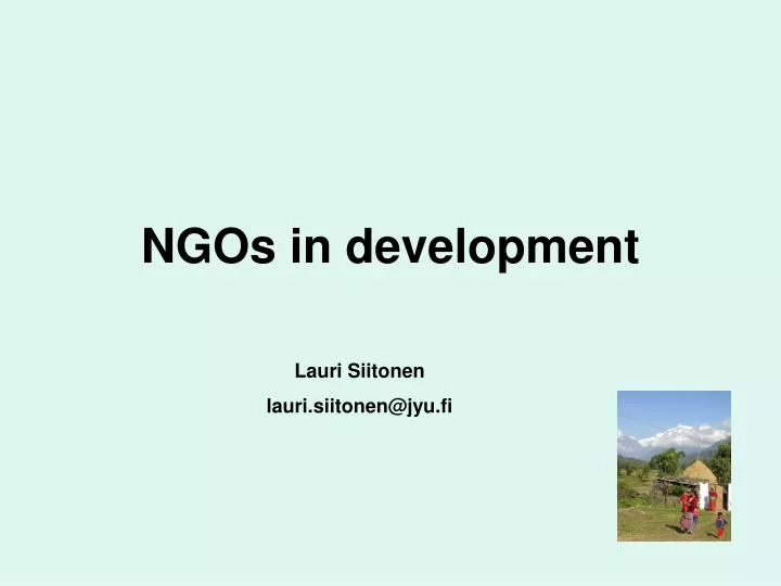 ngos in development
