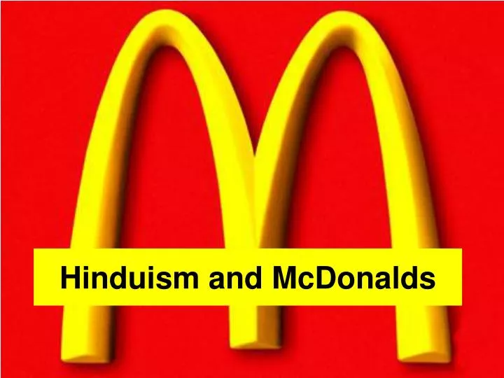 hinduism and mcdonalds