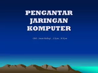 pengantar jaringan komputer