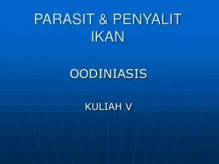 parasit penyalit ikan