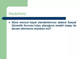 hedefiniz