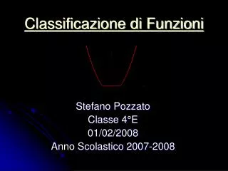 classificazione di funzioni