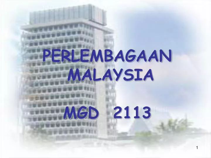 perlembagaan malaysia mgd 2113