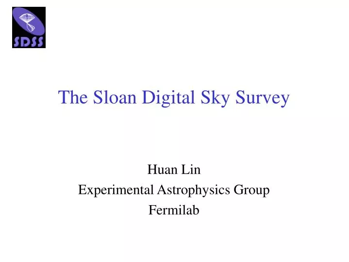 the sloan digital sky survey