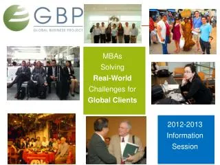 MBAs Solving Real-World Challenges for Global Clients