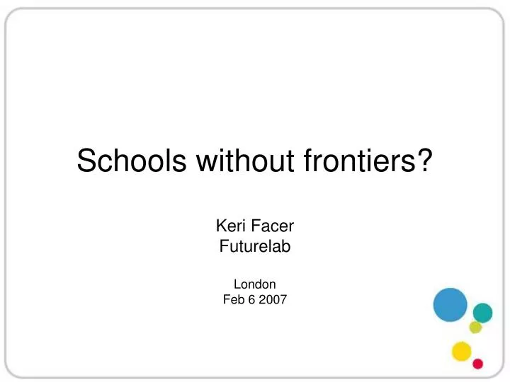 schools without frontiers