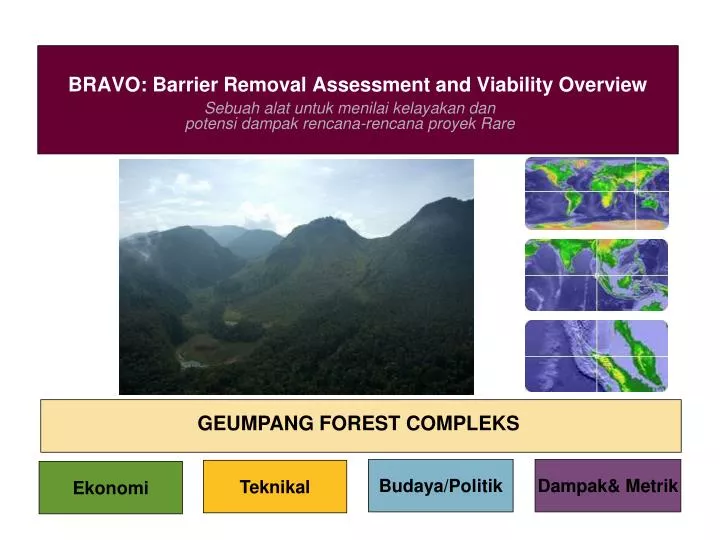 bravo barrier removal assessment and viability overview