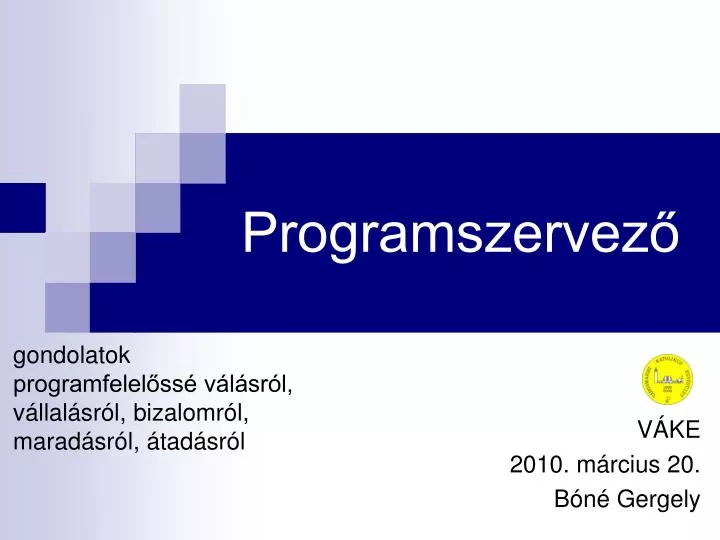 programszervez