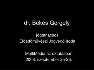dr b k s gergely
