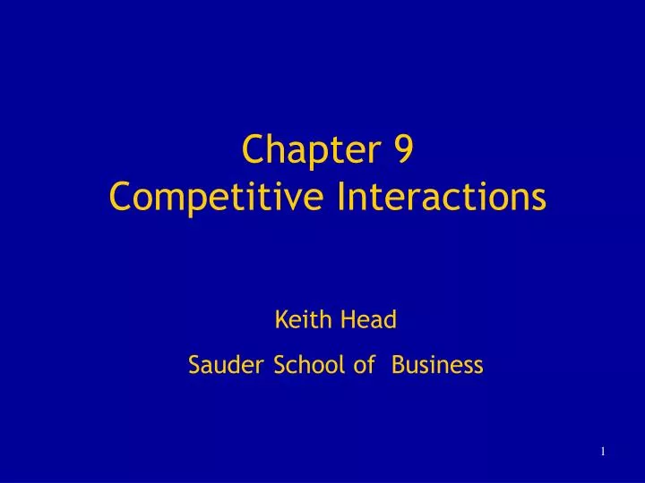 chapter 9 competitive interactions