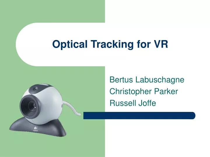 optical tracking for vr