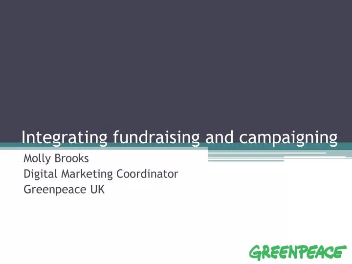 integrating fundraising and campaigning
