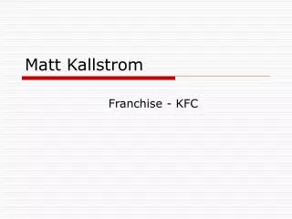 Matt Kallstrom