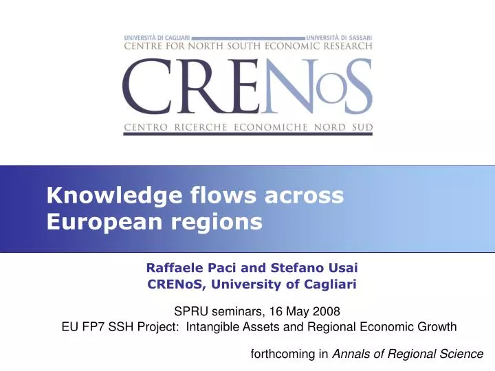 knowledge flows across european regions