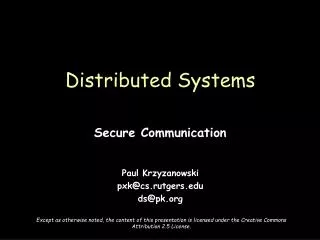 Distributed Systems