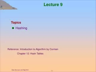 Lecture 9