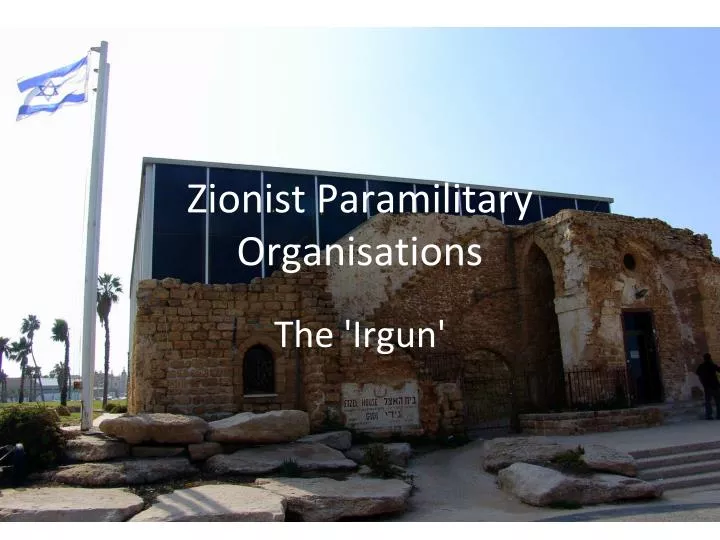 zionist paramilitary organisations