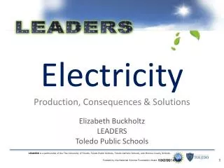 Electricity Production, Consequences &amp; Solutions