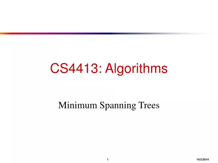 cs4413 algorithms
