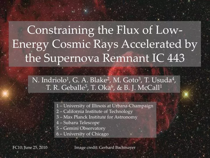 constraining the flux of low energy cosmic rays accelerated by the supernova remnant ic 443