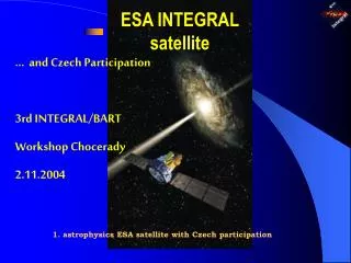 ESA INTEGRAL satellite