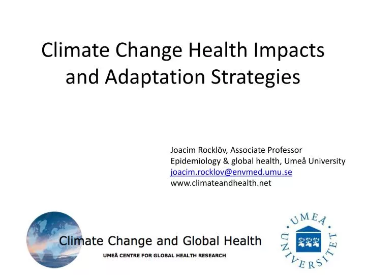 climate change health impacts and adaptation strategies