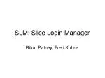 SLM: Slice Login Manager - slide 1