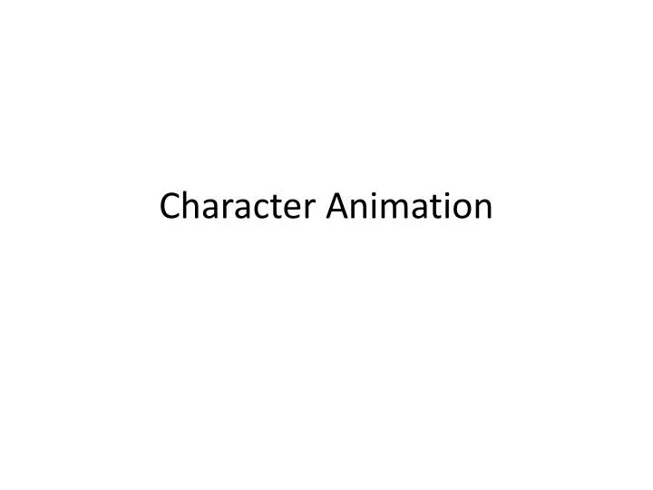 character animation