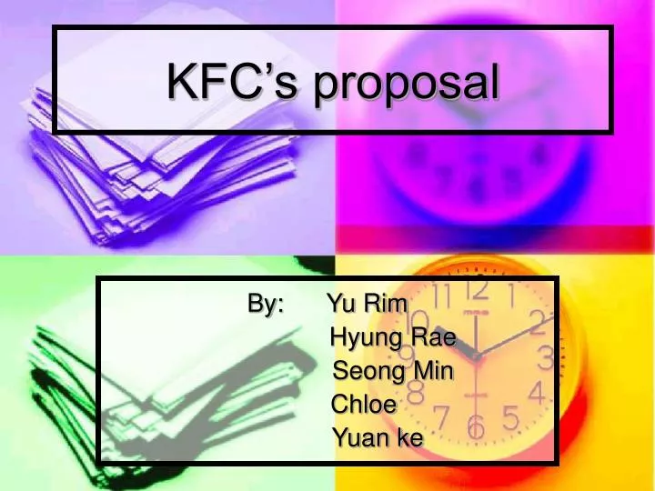 kfc s proposal
