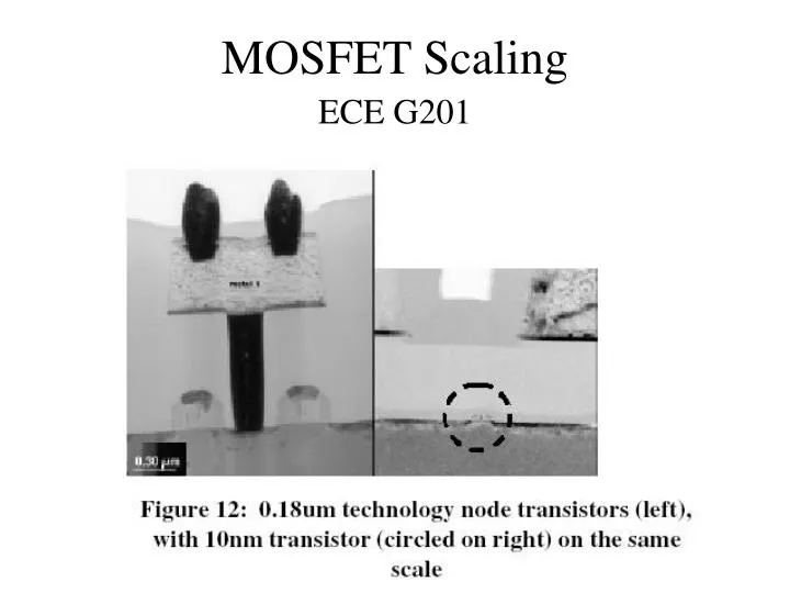 mosfet scaling