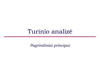turinio analiz