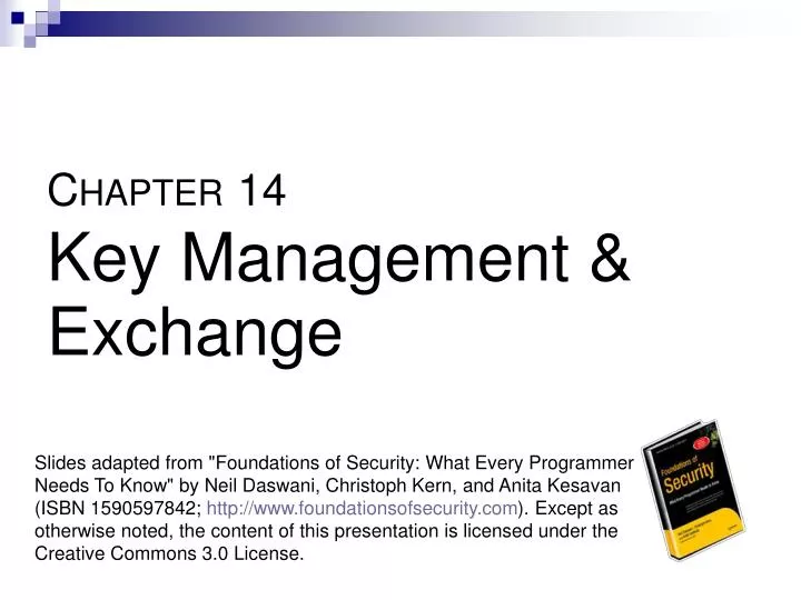c hapter 14 key management exchange